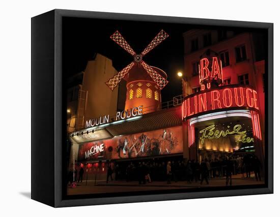 2010 Moulin Rouge at night-null-Framed Premier Image Canvas