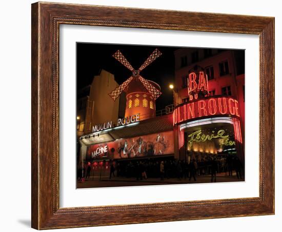 2010 Moulin Rouge at night-null-Framed Photographic Print