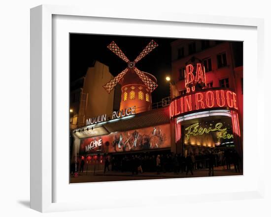 2010 Moulin Rouge at night-null-Framed Photographic Print