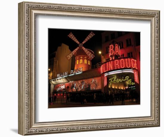 2010 Moulin Rouge at night-null-Framed Photographic Print