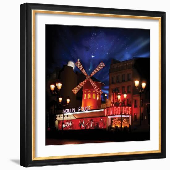 2010 Moulin Rouge full moon-null-Framed Photographic Print