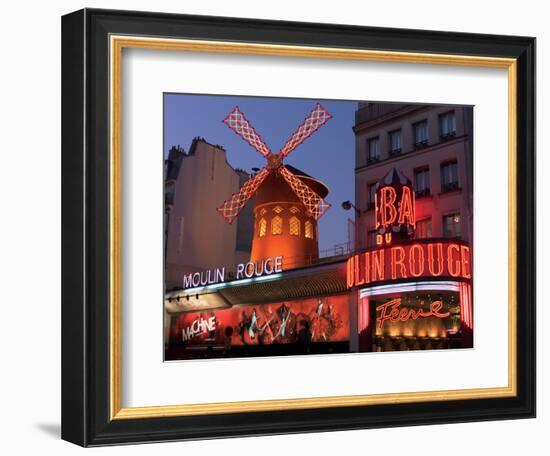 2010 Moulin Rouge night fall-null-Framed Photographic Print