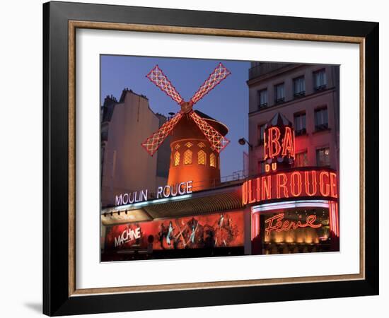 2010 Moulin Rouge night fall-null-Framed Photographic Print