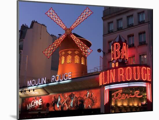 2010 Moulin Rouge night fall-null-Mounted Photographic Print