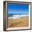 2014 Written On Sandy Beach-viperagp-Framed Art Print