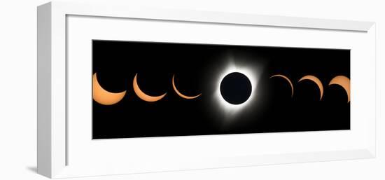 2017 Total Solar Eclipse, Composite Image-null-Framed Photographic Print