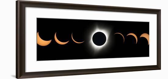 2017 Total Solar Eclipse, Composite Image-null-Framed Photographic Print