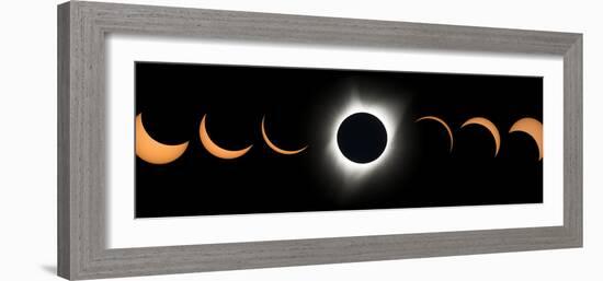 2017 Total Solar Eclipse, Composite Image-null-Framed Photographic Print