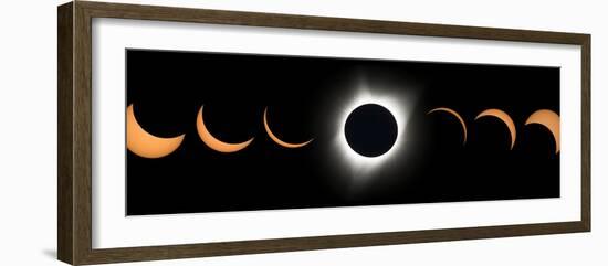 2017 Total Solar Eclipse, Composite Image-null-Framed Photographic Print