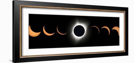 2017 Total Solar Eclipse, Composite Image-null-Framed Photographic Print