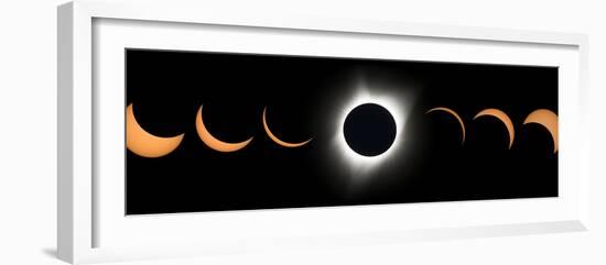 2017 Total Solar Eclipse, Composite Image-null-Framed Photographic Print