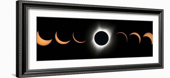 2017 Total Solar Eclipse, Composite Image-null-Framed Photographic Print