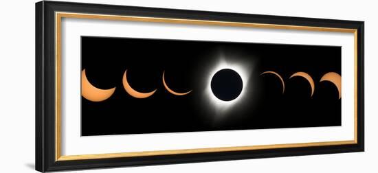 2017 Total Solar Eclipse, Composite Image-null-Framed Photographic Print