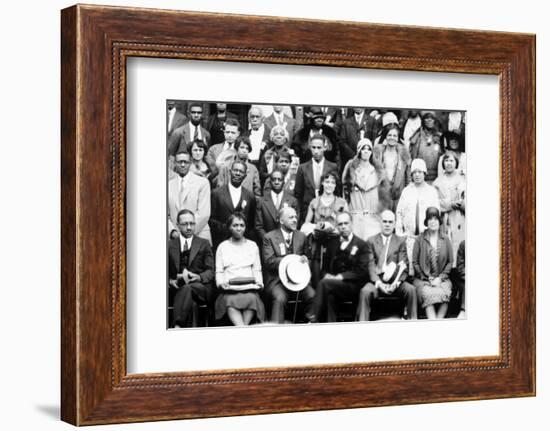 20th Annual Session of the NAACP W.E.B. Dubois, James Weldon Johnson. Cleveland, Ohio June 26, 1929-null-Framed Photo