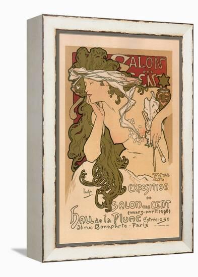 20th Exhibition of the Salon De Cent-Alphonse Mucha-Framed Stretched Canvas