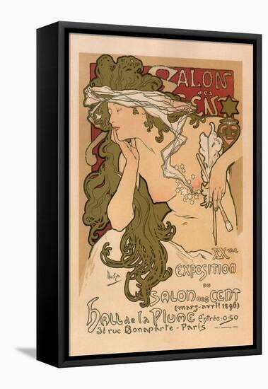 20th Exhibition of the Salon De Cent-Alphonse Mucha-Framed Stretched Canvas