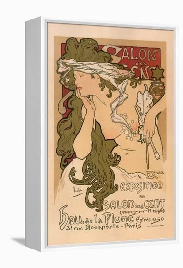 20th Exhibition of the Salon De Cent-Alphonse Mucha-Framed Stretched Canvas