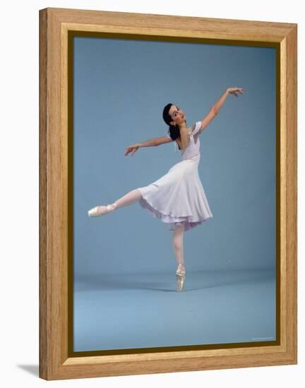 21 Year Old NYC Ballet Ballerina Jenifer Ringer in Graceful Move from Ballet "Romeo and Juliet"-Ted Thai-Framed Premier Image Canvas