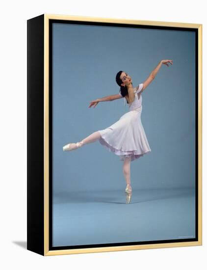 21 Year Old NYC Ballet Ballerina Jenifer Ringer in Graceful Move from Ballet "Romeo and Juliet"-Ted Thai-Framed Premier Image Canvas