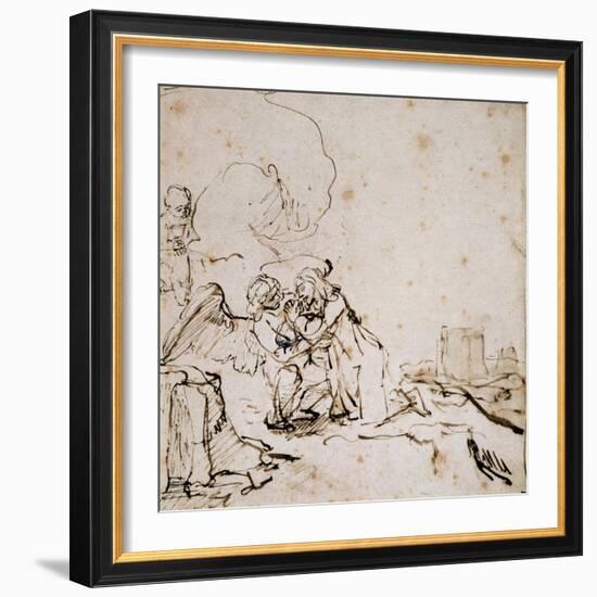 2140 the Agony in the Garden, C.1650-60-Rembrandt van Rijn-Framed Giclee Print