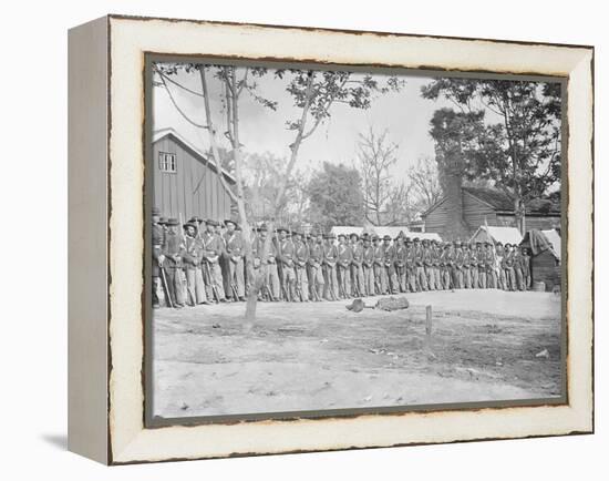 21st Michigan Infantry During the American Civil War-Stocktrek Images-Framed Premier Image Canvas