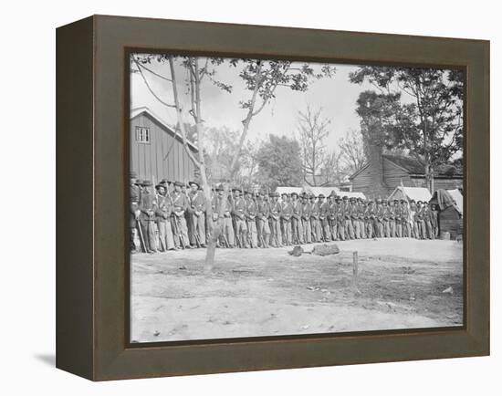 21st Michigan Infantry During the American Civil War-Stocktrek Images-Framed Premier Image Canvas