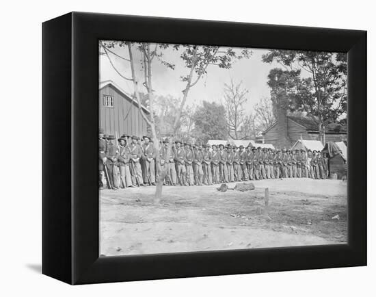 21st Michigan Infantry During the American Civil War-Stocktrek Images-Framed Premier Image Canvas