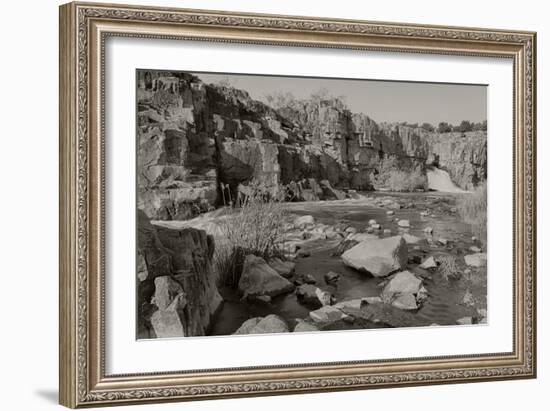 2278-Falls Park-B&W-Gordon Semmens-Framed Photographic Print