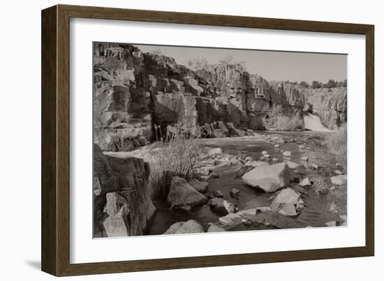 2278-Falls Park-B&W-Gordon Semmens-Framed Photographic Print