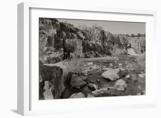 2278-Falls Park-B&W-Gordon Semmens-Framed Photographic Print