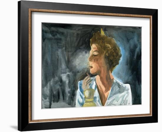 23.10.09 - She Had One Last Cigarette before She Went to Bed, 2009-Cathy Lomax-Framed Giclee Print