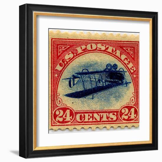 24-cent Curtis Jenny Invert Stamp-null-Framed Art Print