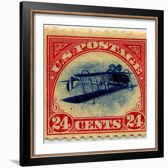 24-cent Curtis Jenny Invert Stamp-null-Framed Art Print