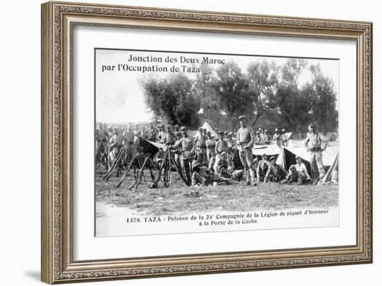 24th Company of the French Foreign Legion, Taza, Morocco, 1904-null-Framed Giclee Print