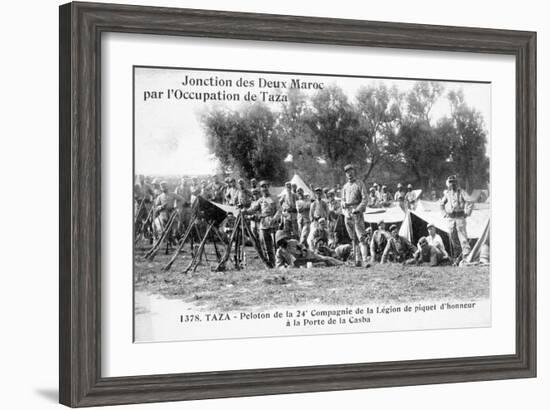 24th Company of the French Foreign Legion, Taza, Morocco, 1904-null-Framed Giclee Print