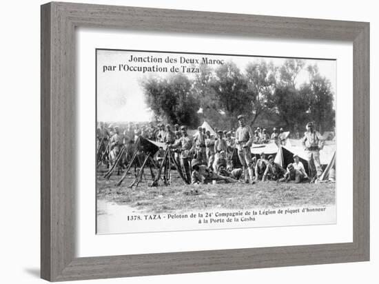 24th Company of the French Foreign Legion, Taza, Morocco, 1904-null-Framed Giclee Print