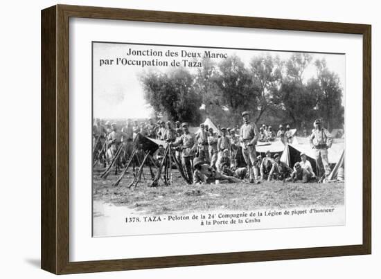 24th Company of the French Foreign Legion, Taza, Morocco, 1904-null-Framed Giclee Print