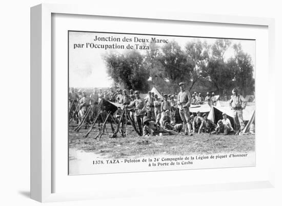 24th Company of the French Foreign Legion, Taza, Morocco, 1904-null-Framed Giclee Print