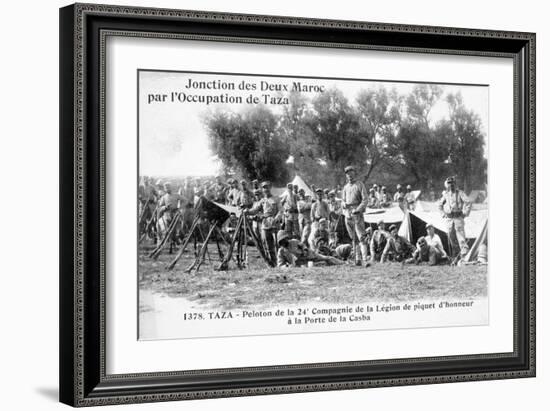 24th Company of the French Foreign Legion, Taza, Morocco, 1904-null-Framed Giclee Print