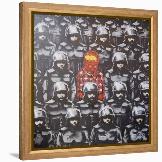 24th Street #2-Banksy-Framed Premier Image Canvas