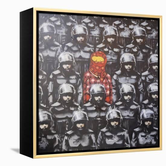 24th Street #2-Banksy-Framed Premier Image Canvas