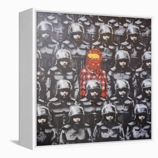 24th Street #2-Banksy-Framed Premier Image Canvas