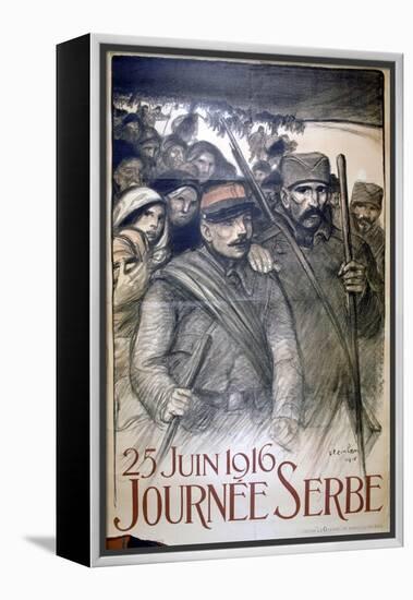 25 June 1916 - Serbia Day, French World War I Poster, 1916-Theophile Alexandre Steinlen-Framed Premier Image Canvas