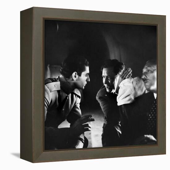 25-Year-Old Shah of Iran with American Wendell Willkie During Stopover on World Tour-Hart Preston-Framed Premier Image Canvas