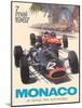 25th Monaco Grand Prix Automobile - Formula One F1, Vintage Car Racing Poster, 1967-Michael Turner-Mounted Art Print