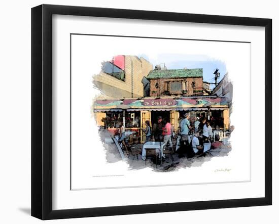 26 Beach Cafe, Venice Beach, California-Nicolas Hugo-Framed Giclee Print