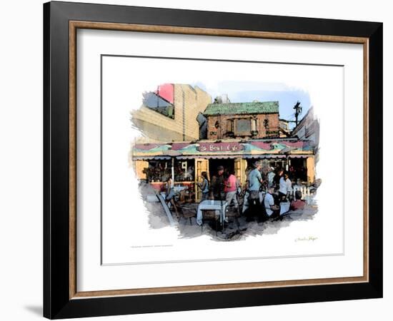 26 Beach Cafe, Venice Beach, California-Nicolas Hugo-Framed Giclee Print
