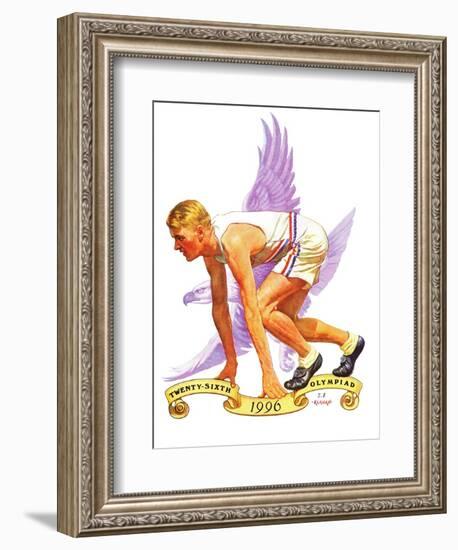 "26th Olympiad," July/Aug 1996-J.F. Kernan-Framed Giclee Print