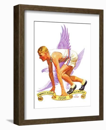 "26th Olympiad," July/Aug 1996-J.F. Kernan-Framed Giclee Print