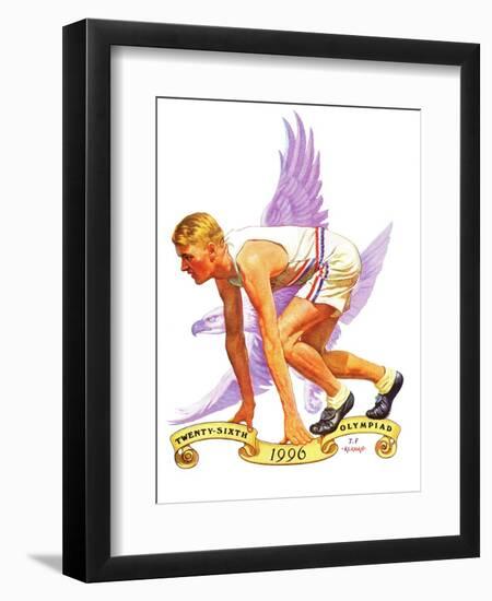 "26th Olympiad," July/Aug 1996-J.F. Kernan-Framed Giclee Print